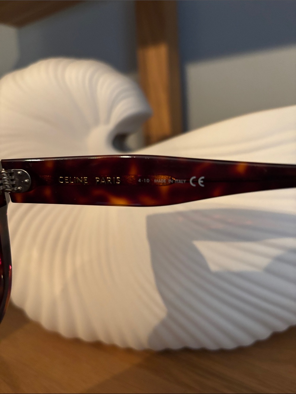 Celine Tortoiseshell Acetate Sunglasses - Brown - Picture 3 of 4
